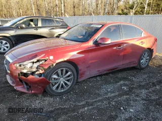 2014 Infiniti Q50 Premium with VIN JN1BV7AR8EM681284, listed as a Copart auction lot 80383884 with 245,061 mi miles and Salvage Title. Bid and sale history available at carsss.com. Image 1.