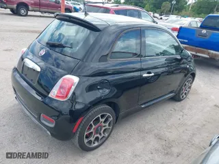 2015 FIAT 500 Sport with VIN 3C3CFFBR7FT623528, listed as a IAAI auction lot 41985292 with 86,877 mi miles. Bid and sale history available at carsss.com. Image 4.