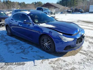 2017 Maserati Ghibli S Q4 with VIN ZAM57RTAXH1213646, listed as a IAAI auction lot 41333179 with 77,981 mi miles and . Bid and sale history available at DreamBid. Image 1.
