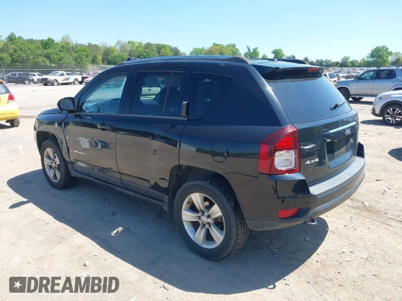 2014 Jeep Compass Latitude with VIN 1C4NJDEB9ED558420, listed as a IAAI auction lot 39277541 with 109,213 mi miles and . Bid and sale history available at carsss.com. Image 3.