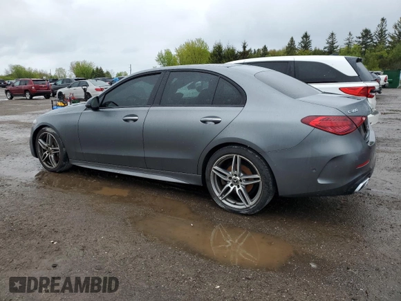 2023 Mercedes-Benz C 300 z VIN W1KAF4HB4PR083234, wystawiony jako Copart lot #57289425 z przebiegiem 62 648 mil mil oraz Szkoda całkowita • Salvage title. Historia ofert i sprzedaży dostępna na DreamBid. Obrazek 2.