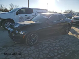 2018 BMW 2 Series 230i xDrive with VIN WBA2J3C50JVD48514, listed as a Copart auction lot 43119485 with 75,801 mi miles and Non repairable. Bid and sale history available at DreamBid. Image 1.