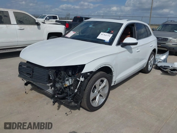 2025 Audi Q5 S line Premium Plus with VIN WA1EAAFY1S2016070, listed as a IAAI auction lot 41764724 with 2,491 mi miles and . Bid and sale history available at DreamBid. Image 18.