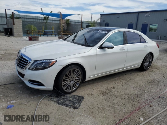 2017 Mercedes-Benz S 550 with VIN WDDUG8FB8HA331053, listed as a Copart auction lot 41588304 with 46,318 mi miles and Salvage Title. Bid and sale history available at carsss.com. Image 1.