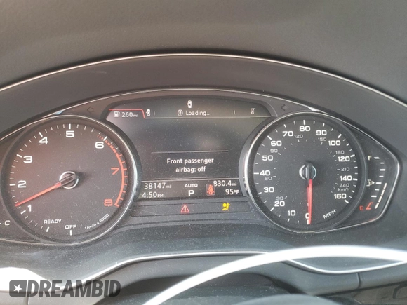 2020 Audi Q5 Premium with VIN WA1ANAFYXL2006772, listed as a Copart auction lot 57432645 with 38,147 mi miles and Non repairable. Bid and sale history available at DreamBid. Image 9.