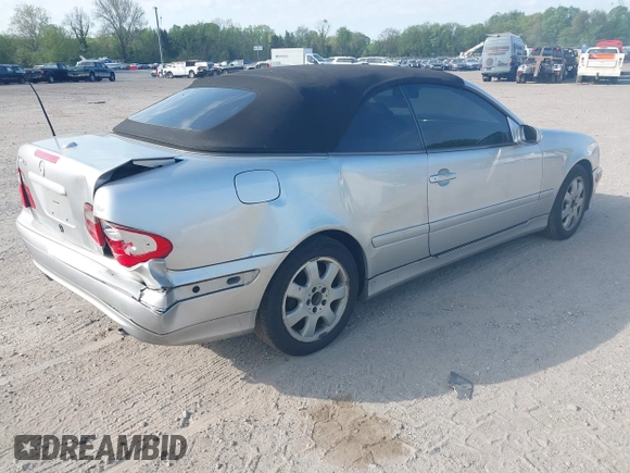 2003 Mercedes-Benz CLK 320 with VIN WDBLK65G23T142769, listed as a IAAI auction lot 42155649 with 106,644 mi miles and . Bid and sale history available at DreamBid. Image 4.