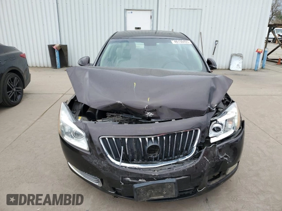 2011 Buick Regal CXL Turbo TO3 with VIN W04GX5GV3B1050715, listed as a Copart auction lot 46130405 with 127,071 mi miles and Salvage Title. Bid and sale history available at carsss.com. Image 5.