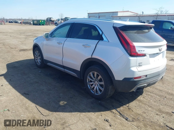2020 Cadillac XT4 AWD Premium Luxury with VIN 1GYFZDR42LF074240, listed as a IAAI auction lot 41796898 with 85,325 mi miles. Bid and sale history available at carsss.com. Image 3.