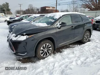 2021 Lexus RX with VIN 2T2AZMDA6MC289848, listed as a Copart auction lot 43322595 with 13,657 mi miles and Salvage Title. Bid and sale history available at carsss.com. Image 1.