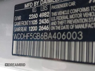 2011 Mercedes-Benz E 350 Luxury with VIN WDDHF5GB6BA406003, listed as a IAAI auction lot 42050414 with 90,467 mi miles and . Bid and sale history available at DreamBid. Image 9.
