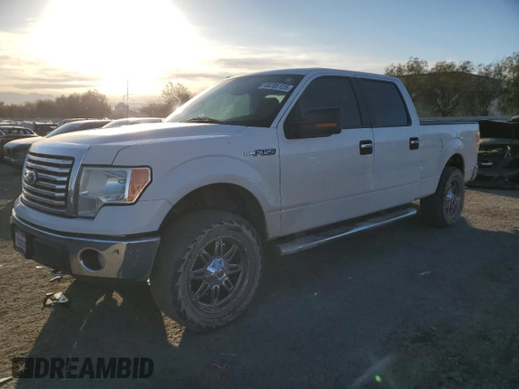 2012 Ford F-150 XL with VIN 1FTFW1EF0CKD52421, listed as a Copart auction lot 44705125 with 122,054 mi miles and Salvage Title. Bid and sale history available at carsss.com. Image 1.