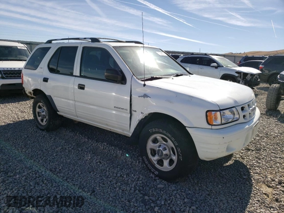 2001 Isuzu Rodeo S with VIN 4S2DM58W614343261, listed as a Copart auction lot 75365974 with Not Provided miles and Clean Title. Bid and sale history available at DreamBid. Image 4.