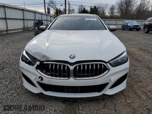 2020 BMW 8 Series M850i with VIN WBAGV8C00LCD80972, listed as a Copart auction lot 46907745 with Not provided miles and Salvage title. Bid and sale history available at DreamBid. Image 5.