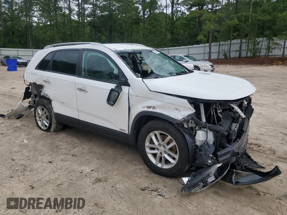 2015 Kia Sorento LX z VIN 5XYKTCA68FG636883, wystawiony jako Copart lot #58706905 z przebiegiem 105 147 mil mil oraz Szkoda całkowita • Salvage title. Historia ofert i sprzedaży dostępna na DreamBid. Obrazek 4.