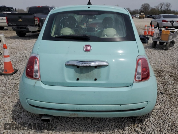 2017 FIAT 500 Pop with VIN 3C3CFFKR6HT694321, listed as a Copart auction lot 52919045 with 46,497 mi miles and Salvage Title. Bid and sale history available at carsss.com. Image 6.