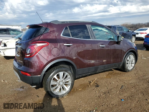 2017 Buick Encore Preferred with VIN KL4CJASB6HB216783, listed as a Copart auction lot 50818625 with 117,366 mi miles and Salvage title. Bid and sale history available at DreamBid. Image 3.