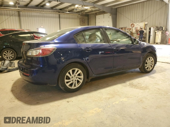 2012 Mazda 3 i Touring with VIN JM1BL1V85C1523324, listed as a Copart auction lot 54418625 with 193,342 mi miles and Salvage Title. Bid and sale history available at carsss.com. Image 3.