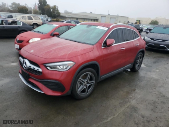 2021 Mercedes-Benz GLA with VIN W1N4N4GB1MJ211332, listed as a Copart auction lot 81512944 with 48,588 mi miles and Salvage Title. Bid and sale history available at carsss.com. Image 1.