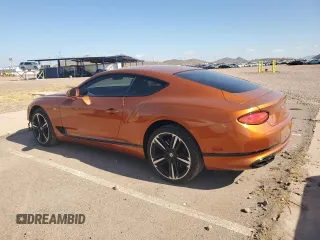 2020 Bentley Continental GT First Edition with VIN SCBCG2ZG6LC076719, listed as a Copart auction lot 42977755 with 21,017 mi miles and Salvage title. Bid and sale history available at DreamBid. Image 2.