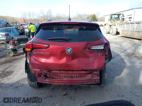 2021 Buick Encore GX Essence with VIN KL4MMGSL3MB146449, listed as a IAAI auction lot 41756910 with 77,604 mi miles and . Bid and sale history available at DreamBid. Image 17.