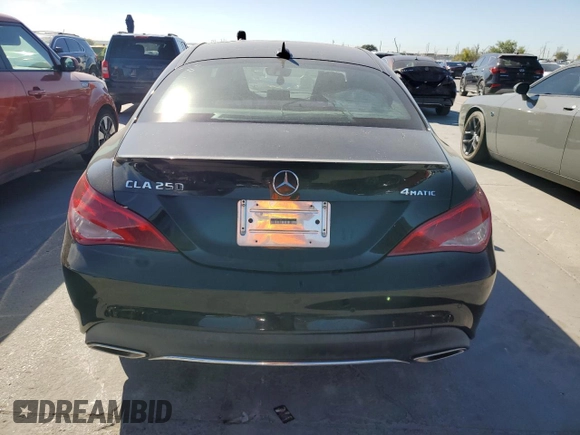 2018 Mercedes-Benz CLA 250 with VIN WDDSJ4GB5JN541978, listed as a Copart auction lot 71281573 with 47,595 mi miles and . Bid and sale history available at DreamBid. Image 6.