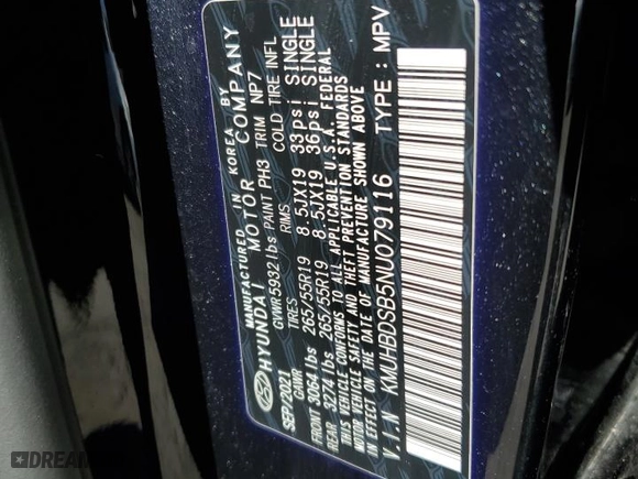 2022 Genesis GV80 with VIN KMUHBDSB5NU079116, listed as a Copart auction lot 47019755 with 53,704 mi miles and Salvage Title. Bid and sale history available at carsss.com. Image 14.
