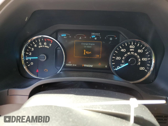 2019 Ford F-150 XL with VIN 1FTEW1E54KFB61479, listed as a Copart auction lot 53517095 with 104,201 mi miles and Salvage title. Bid and sale history available at DreamBid. Image 9.