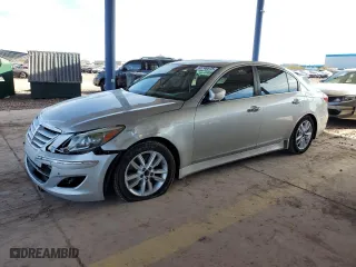 2012 Hyundai Genesis 5.0L with VIN KMHGC4DH2CU192978, listed as a Copart auction lot 43748575 with 103,033 mi miles and Salvage Title. Bid and sale history available at carsss.com. Image 1.