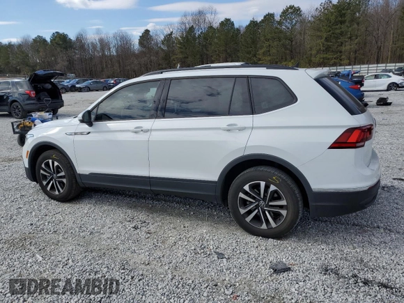 2023 Volkswagen Tiguan S with VIN 3VVRB7AX1PM054678, listed as a Copart auction lot 42378655 with 23,694 mi miles and Salvage title. Bid and sale history available at DreamBid. Image 2.