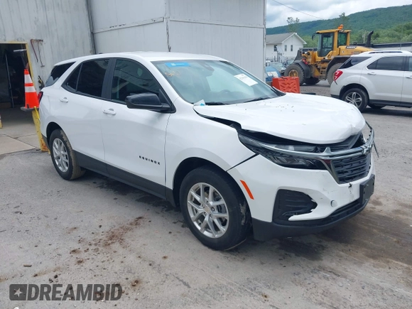 2023 Chevrolet Equinox LS z VIN 3GNAXHEG2PL258285, wystawiony jako IAAI lot #42341418 z przebiegiem 5 360 mil mil oraz . Historia ofert i sprzedaży dostępna na DreamBid. Obrazek 1.
