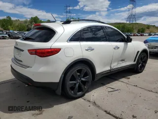 2017 Infiniti QX70 z VIN JN8CS1MW8HM410257, wystawiony jako Copart lot #54413295 z przebiegiem 41 206 mil mil oraz Szkody całkowita. Historia ofert i sprzedaży dostępna na DreamBid. Obrazek 3.