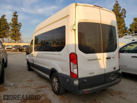 2015 Ford Transit Passenger XL with VIN 1FBAX2XGXFKA32115, listed as a Copart auction lot 87395664 with 123,749 mi miles and Salvage Title. Bid and sale history available at carsss.com. Image 2.