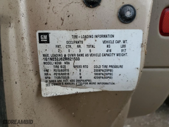 2002 Chevrolet Malibu LS with VIN 1G1NE52J62M621533, listed as a Copart auction lot 71825714 with 0 mi miles and Salvage Title. Bid and sale history available at carsss.com. Image 12.
