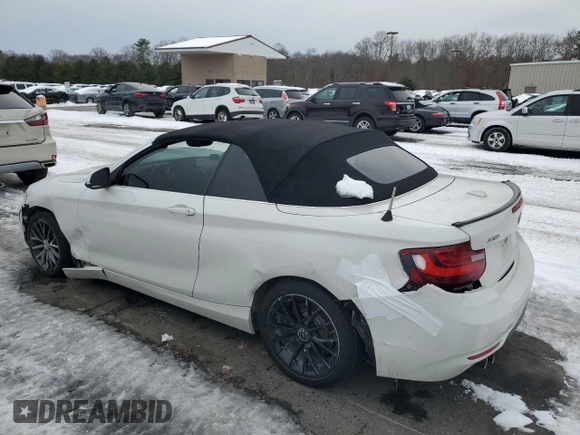 2016 BMW 2 Series 228i xDrive with VIN WBA1L9C57GV325066, listed as a Copart auction lot 44158955 with 114,476 mi miles and Salvage Title. Bid and sale history available at carsss.com. Image 2.