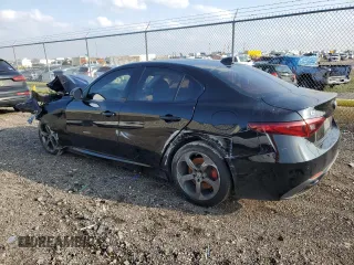 2018 Alfa Romeo Giulia with VIN ZARFAEDN8J7579215, listed as a Copart auction lot 86781414 with Not provided miles and Salvage title. Bid and sale history available at DreamBid. Image 2.