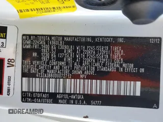 2013 Toyota Venza LE with VIN 4T3ZA3BB0DU072712, listed as a Copart auction lot 47174195 with 173,141 mi miles and Salvage Title. Bid and sale history available at carsss.com. Image 15.