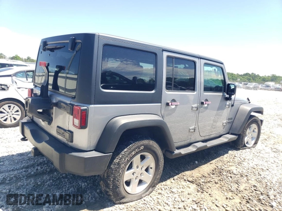 2016 Jeep Wrangler Unlimited Sport с VIN 1C4HJWDGXGL219048, выставлен на аукционе Copart как лот 55418275 с пробегом 151 211 миль миль и Списание • Salvage title. История ставок и продаж доступна на DreamBid. Изображение 3.