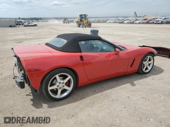 2005 Chevrolet Corvette with VIN 1G1YY34U055125061, listed as a Copart auction lot 55950055 with 46,458 mi miles and Salvage title. Bid and sale history available at DreamBid. Image 3.