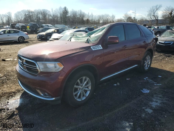 2017 Dodge Durango SXT with VIN 1C4RDJAG3HC961179, listed as a Copart auction lot 46437975 with 49,492 mi miles and Salvage Title. Bid and sale history available at carsss.com. Image 1.