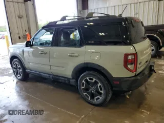 2021 Ford Bronco Sport Outer Banks с VIN 3FMCR9C6XMRB25435, выставлен на аукционе Copart как лот 57394855 с пробегом 37 057 миль миль и На запчасти • Non repairable. История ставок и продаж доступна на DreamBid. Изображение 2.