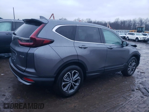 2022 Honda CR-V EX with VIN 2HKRW2H50NH668490, listed as a Copart auction lot 71013392 with 1,844 mi miles. Bid and sale history available at carsss.com. Image 3.