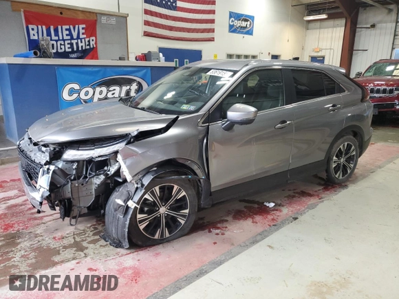 2022 Mitsubishi Eclipse Cross SE z VIN JA4ATWAA5NZ000384, wystawiony jako Copart lot #53619155 z przebiegiem 21 931 mil mil oraz Szkoda całkowita • Salvage title. Historia ofert i sprzedaży dostępna na DreamBid. Obrazek 1.