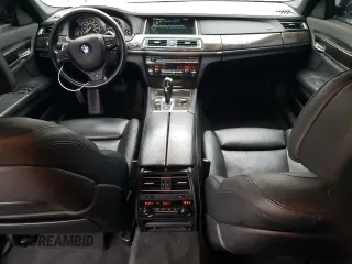 2013 BMW 7 Series 740Li with VIN WBAYE4C51DD137687, listed as a Copart auction lot 76103944 with 134,609 mi miles and Salvage title. Bid and sale history available at DreamBid. Image 8.