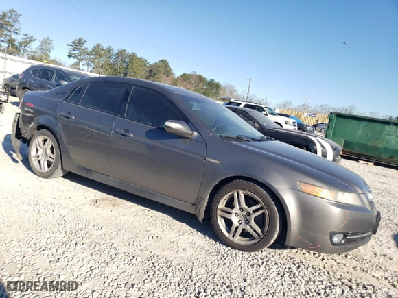 2008 Acura TL with VIN 19UUA66288A045804, listed as a Copart auction lot 46617395 with 182,013 mi miles and Salvage Title. Bid and sale history available at carsss.com. Image 4.