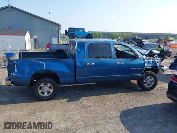2006 Dodge 2500 SLT with VIN 3D7KS29CX6G209686, listed as a IAAI auction lot 42470597 with 286,957 mi miles and . Bid and sale history available at DreamBid. Image 13.