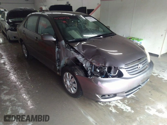 2004 Toyota Corolla CE with VIN 1NXBR32E14Z204650, listed as a IAAI auction lot 41710452 with 168,099 mi miles. Bid and sale history available at carsss.com. Image 1.