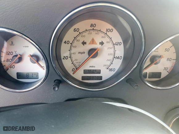 2003 Mercedes-Benz SLK-Class 2.3L with VIN WDBKK49F13F273062, listed as a Copart auction lot 46078325 with NaN miles and Salvage Title. Bid and sale history available at carsss.com. Image 9.