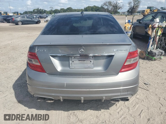 2009 Mercedes-Benz C 63 AMG with VIN WDDGF77XX9F217502, listed as a Copart auction lot 72750794 with 188,025 mi miles and Salvage Title. Bid and sale history available at DreamBid. Image 6.