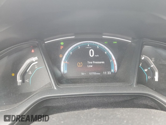 2019 Honda Civic LX with VIN 2HGFC2F69KH566604, listed as a Copart auction lot 47246575 with 127,755 mi miles and Salvage Title. Bid and sale history available at DreamBid. Image 9.