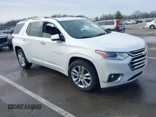 2018 Chevrolet Traverse High Country with VIN 1GNEVKKWXJJ237120, listed as a IAAI auction lot 41458312 with 125,626 mi miles. Bid and sale history available at carsss.com. Image 1.